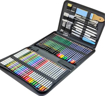 Adoere 75 Pieces Professional Drawing Pencils and Sketching Pencil Set Kit for Artist