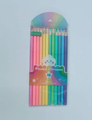 TurquoiseArt Rainbow Color Dreamy Pastel Pencil Easily sharpened to a point Pencil