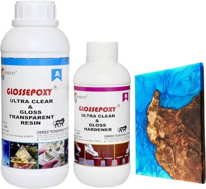 GLOSSEPOXY Epoxy Resin 3:1 Ultra Clear 1.2kg (HIGH UV RESISTANT)