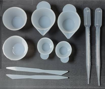 MOREL MIXING CUPS 10PCS WITH MEASURING CUPS SPOONS DROPPING PIPETTES FOR EPOXY RESIN