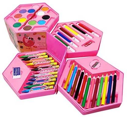 HLIPIH 46 hexagon Shaped Color Pencils