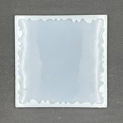SS Art Land 8" Square Agate Silicone Mould DIY Tray Thali Photo Frame Resin Art & Craft-1Pc