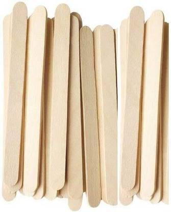 Swikaar Wooden Ice Cream Sticks | Sticks for Arts and Crafts 100 Stick WS4