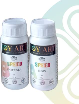 Joy Art Speed Resin (120g) Crystal Clear, High Gloss, Fast Cure & DIY Craft (2:1)