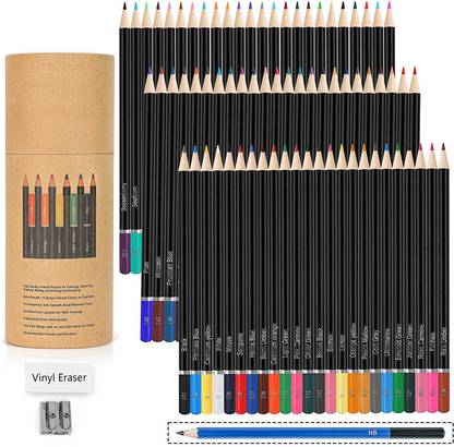 Corslet 75 Pcs Colour Pencils Kit Drawing Color Pencils with Shading HB Pencil