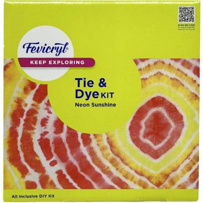 Fevicryl Create Neon Tie-Dye Masterpieces with All-in-One Kit, For Beginners & Art Lovers