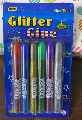 apcatio Art Glitter Glue Stick Set, DIY Arts & Crafts Glue for Kids & girls Non-Toxic