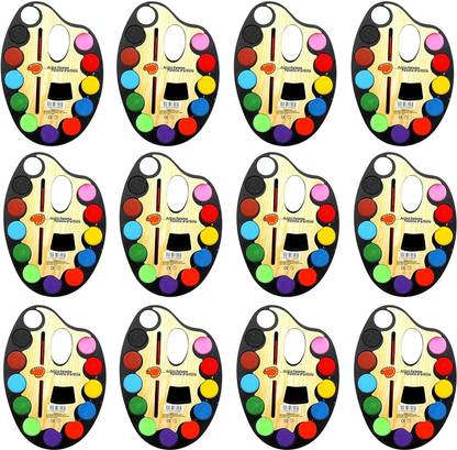 ShubhKraft Water Colours for kids and all age group return gifts for Birthday - Set of 12