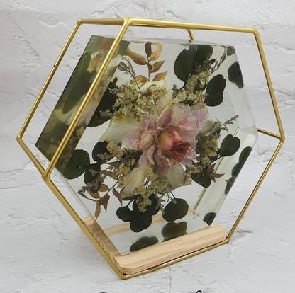 RakaEnterprises Hexagon Deep Jaimala flowers procure