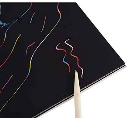 Evissa Rainbow Scratch Paper Notes Scratch Art Activity Books Scratch Magic 1Pc