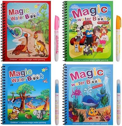 SIDDIVINAYAK CREATION Re-Usable Magic Coloring Water Book Doodle with Magic Pen Painting Board