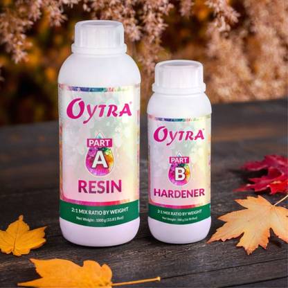 OYTRA 1.5 KG 2:1 Art Epoxy Resin Hardener Kit Smooth Ultra Clear Finish for Beginners Artists and Professionals