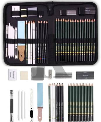 Levin 42 Pieces Professional Drawing Pencils and Sketch Kit for Artist