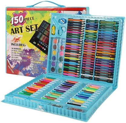 GKzon Art Set 150 pic Drawing Kit with Pencils Paint Mega Supplies for Birthday Kids