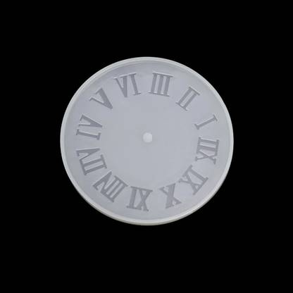 Eart Solution 8 inch Roman Numbers Clock Silicone Resin Mould