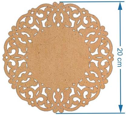 Bhavantu designers 8 Inches Designer Round Frame for DIY art