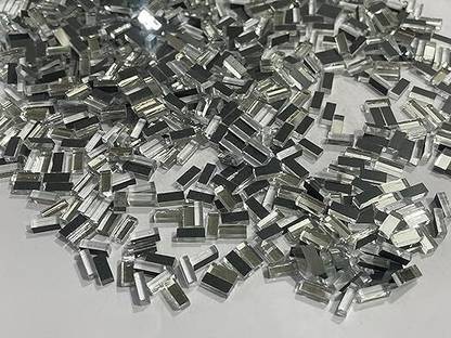 अर्थ एंटरप्राइज़ Rectangle Shape Mirror Beads for lippan artCraft & DIY Making 500pcs