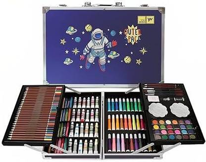 apcatio All in 1 Art And Craft Set Drawing Color Pencils, Sketches, Water Color Paint)