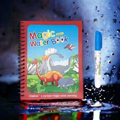 Silver tech Children Magic Water Book Repeated Use With Magic Picture Book Creative Pen Gift