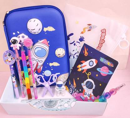 AMANVANI Space Stationery Kit Set For Boys Combo of 11 Stationery Items