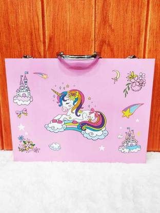 Priceless Deals Unicorn Briefcase Art Kit for Kids | Unicorn Art Supplies Set for Kids