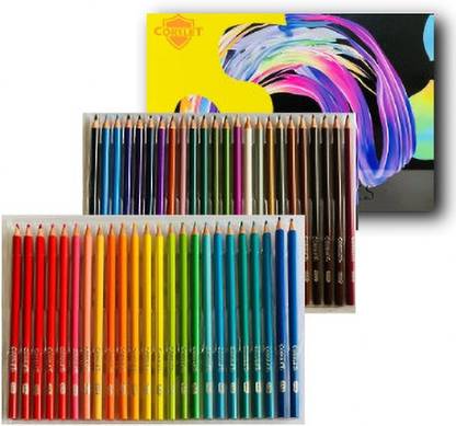 Corslet Colour Pencils Set 48 Pcs Colouring Pencils, Drawing Pencil Oil-Based Art Set