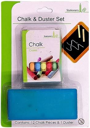 Kreative Kraft Classroom Chalk Duster Set (12 Sticks)