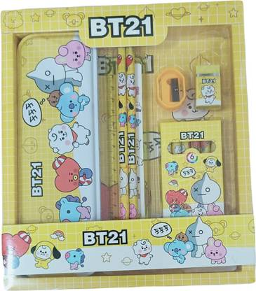 TurquoiseArt BT21 Stationery Theme Set - Kids Birthday Return Gift