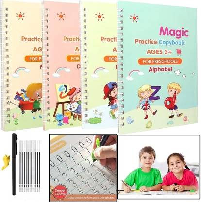 SmartKids Magic Regular Note Book For Number Tracing,Alphabet Tracing,Drawing 64 Pages