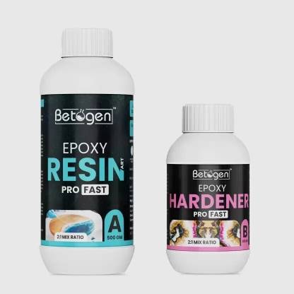 Betogen Epoxy Resin 2:1 Ratio Resin And Hardener 750gm Set For Art And Craft