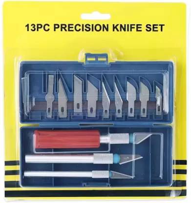 क्रोम 13Pc Multi-function Hobby Knife Crafts Carving Cutter Set Art Hand Tool Kit
