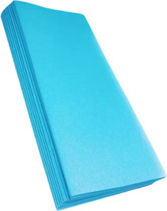 PROKART 12 pcs Flower Making Duplex Sheet Crepe Paper Size: 20x10 Inch Sky Blue