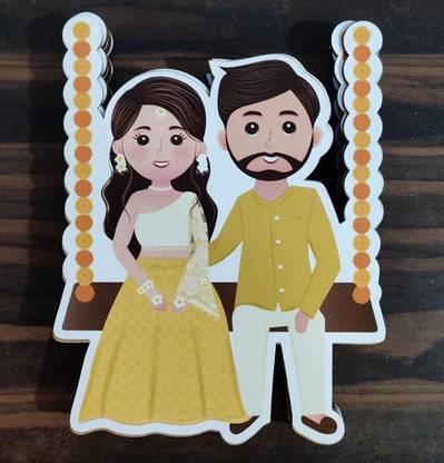 Nutts MDF Designer Boards Couple Seating Design for Decoration, Weddings, Events