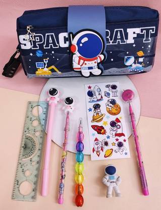 AMANVANI Space Astronaut Stationery Gift Set for Kids Stationary Kit for Boys