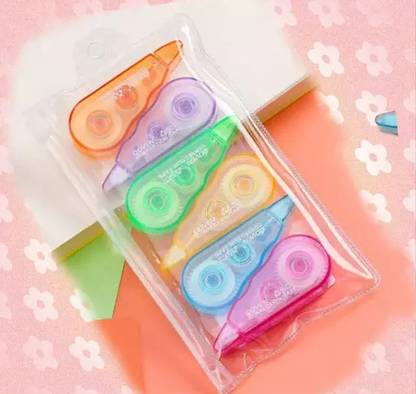 Tennessine Non-Toxic Correction Tape | Mistake Corrector White Out Tape for Kids | 5 mm Correction Tape