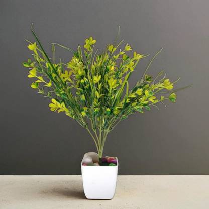 VIVARS Artificial Mustard Flower Yellow Wild Flower Artificial Flower
