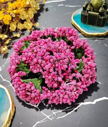 CRAFTSAI EXPORTS Pink Hibiscus Artificial Flower