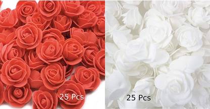 Arihant Hub Red, White Daisy Artificial Flower