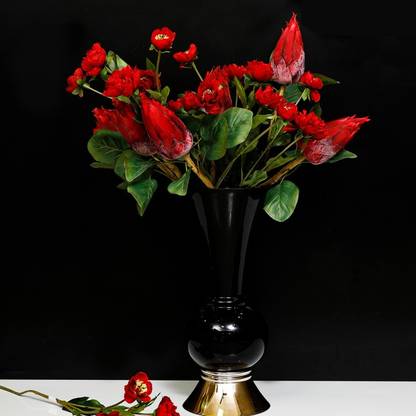 Home4U Protea Flower Bud Red Red Wild Flower Artificial Flower