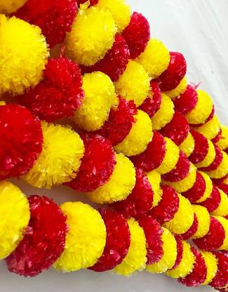 sai ji Multicolor Marigold Artificial Flower