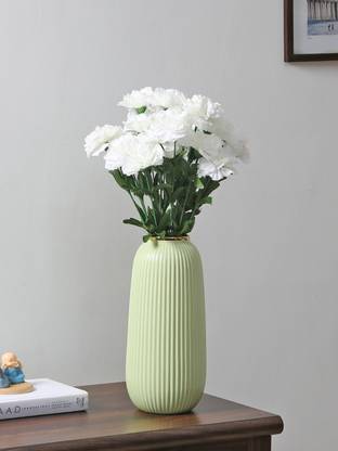 FOURWALLS White Carnations Artificial Flower