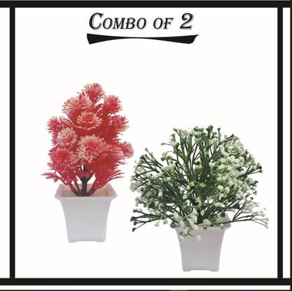 Ragner Multicolor Wild Flower Artificial Flower  with Pot