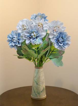 Artsy DIY craft, jasmine flower bunch, 7 branches, Blue Blue Jasmine Artificial Flower