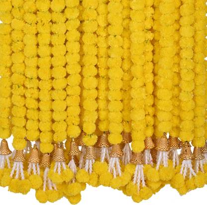 OUTRANK Yellow Marigold Artificial Flower