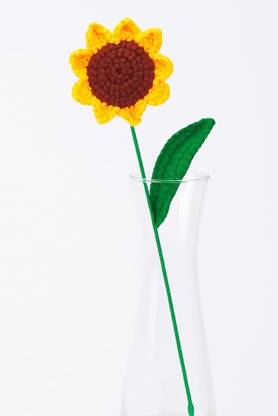 Laxmi Creations Brown, Yellow & Green Sunflower Artificial Flower Brown, Yellow, Green Sunflower Artificial Flower