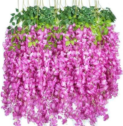 zoanto Purple, Green Westeria Artificial Flower