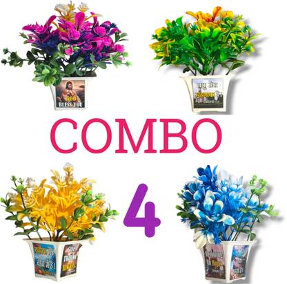 THE CHRISTIAN GALLERY Multicolor Rose Artificial Flower