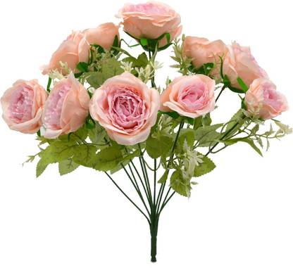 Flipkart Perfect Homes Real Touch Pink Rose Artificial Flower