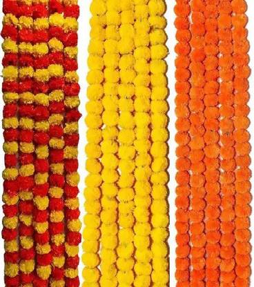 Matrichhaya Multicolor Marigold Artificial Flower