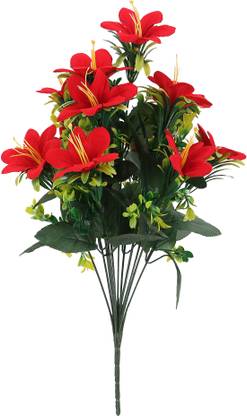 ADIRSA Red Lily Artificial Flower